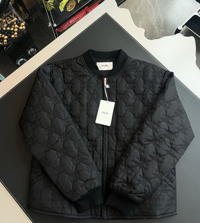 셀린느 로고 퀼팅 자켓